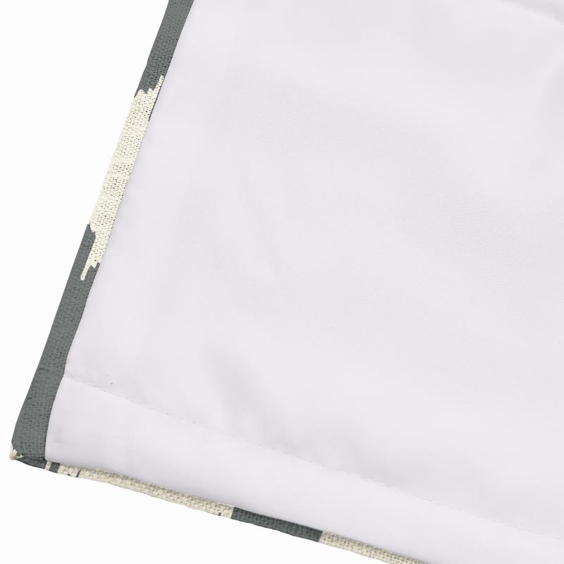 JUDE Geometric Print Polyester Linen Room Darkening Roman Shade