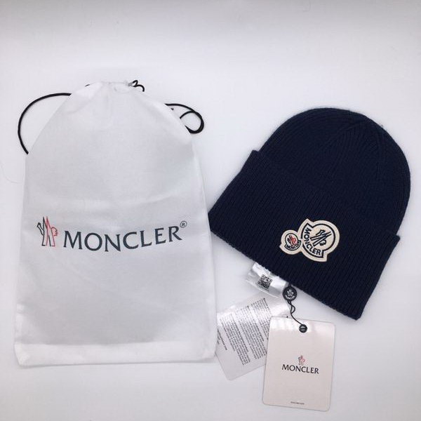 官网同步20秋季最新款-Moncler新款毛线针织帽子，专柜同步，冬季必备款