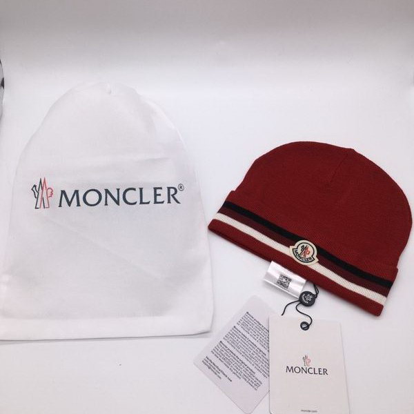 官网同步20秋季最新款-Moncler新款毛线针织帽子，专柜同步，冬季必备款
