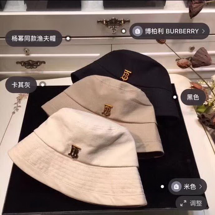 20冬季最新专柜款-Burberry杨幂同款，手感很好，超美渔夫帽 日常休闲必备啦