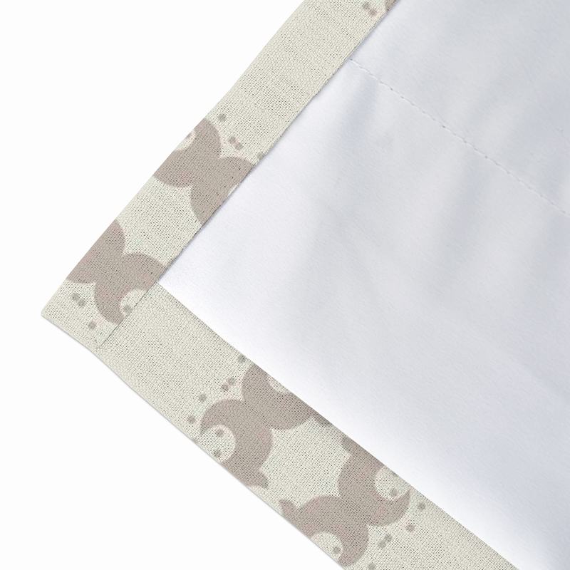 Geometric Print Polyester Linen Curtain Drapery SUMA