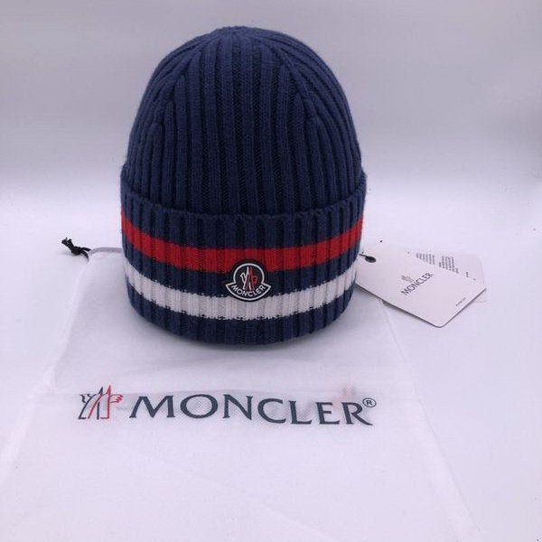 官网同步20秋季最新款-Moncler新款毛线针织帽子，专柜同步，冬季必备款