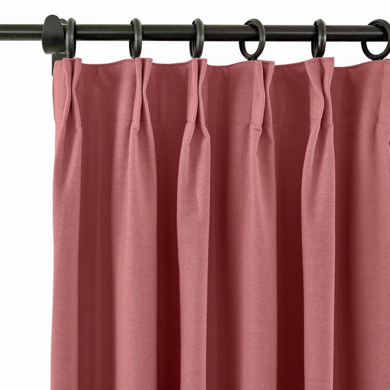 CUSTOM Capri Red Blackout Curtains with Liner