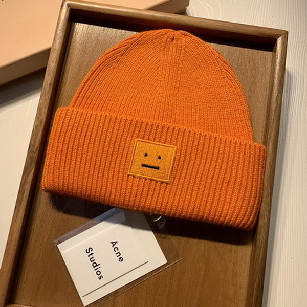 官网同步20秋季最新款-Acne新款毛线针织帽子，专柜同步，冬季必备款