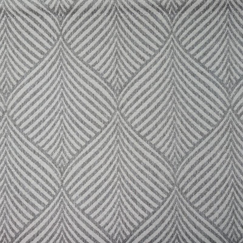 Stripe Polyester Roman Shade In Grey White