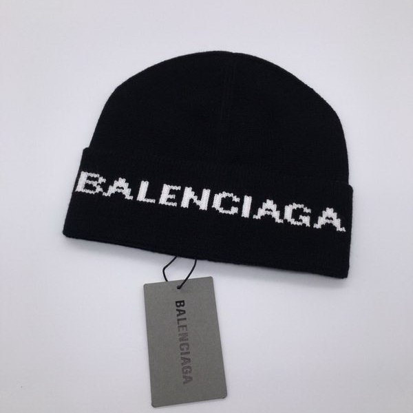 官网同步20秋季最新款-balenciaga新款毛线针织帽子，专柜同步，冬季必备款