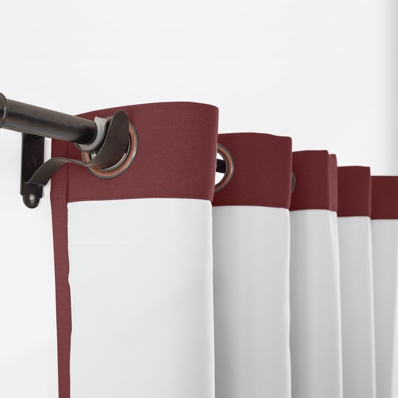 CUSTOM Capri Burgundy Wine Blackout Curtains with Liner