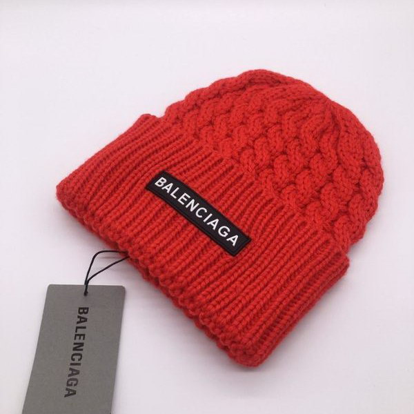 官网同步20秋季最新款-balenciaga新款毛线针织帽子，专柜同步，冬季必备款