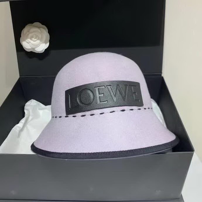 20冬季最新专柜款-罗意威LOEWE2020秋冬新款羊毛礼帽，圆顶盆帽，羊毛