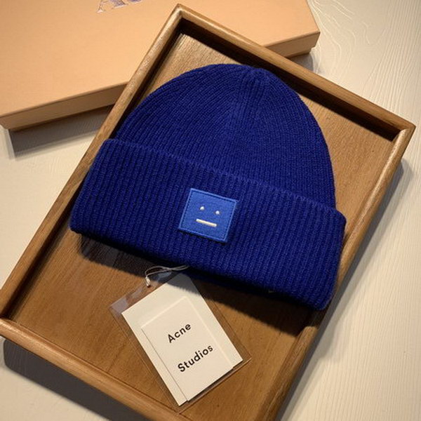官网同步20秋季最新款-Acne新款毛线针织帽子，专柜同步，冬季必备款