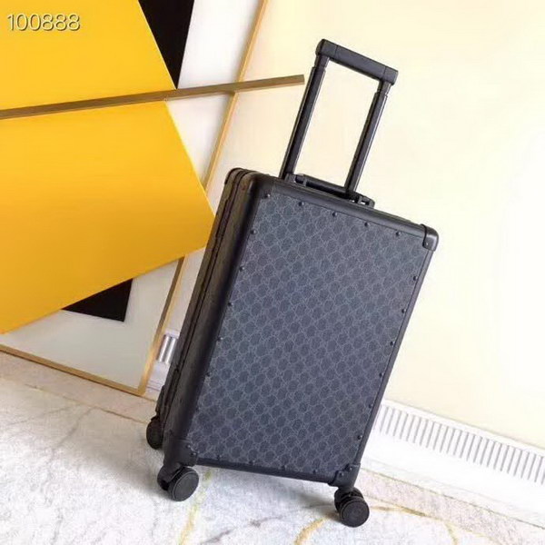 古驰/Gucci 旅行箱，釆用先进聚碳纤维工艺，高档大气的LOGO，独特设计理念，趣味横生，时尚潮流，复古风格与完美工艺，二者结合