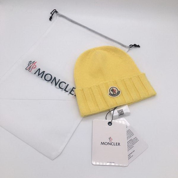 官网同步20秋季最新款-Moncler新款毛线针织帽子，专柜同步，冬季必备款