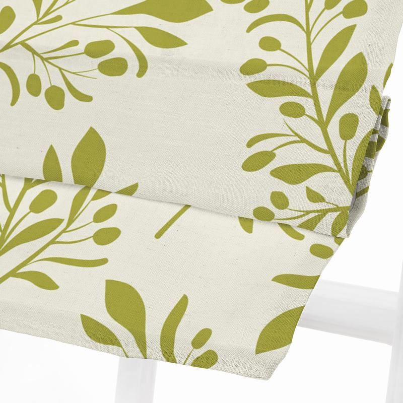 JASPER Nature Print Polyester Linen Roman Shade
