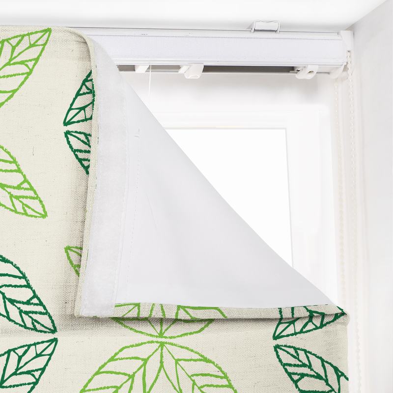 TUSCANY Nature Print Polyester Linen Roman Shade