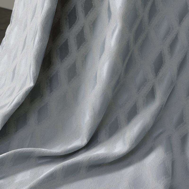 Jacquard Diamond Curtain Drapery ZAC