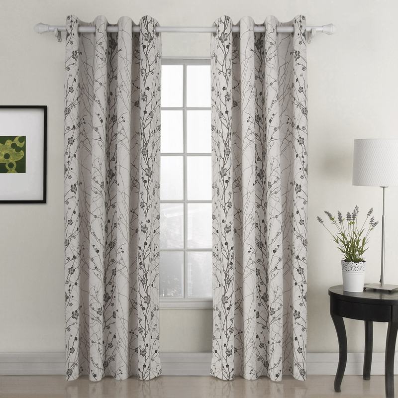 Plum Blossom Polyester Curtain Drape ASTRID