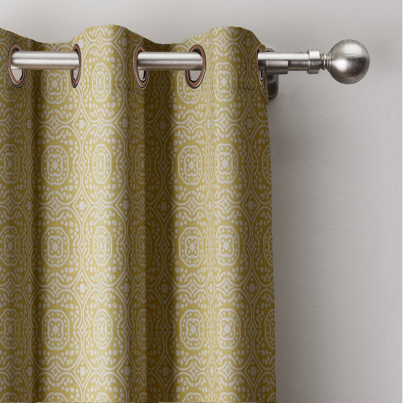 Geo Print Drape Room Darkening Curtain Lourve
