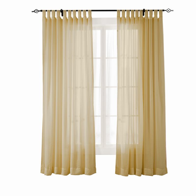SCANDINA Indoor Outdoor Sheer Curtain Voile Drapery
