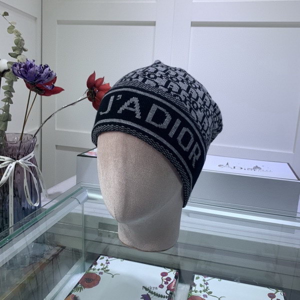 官网同步20秋季最新款-Dior新款毛线针织帽子，专柜同步，冬季必备款