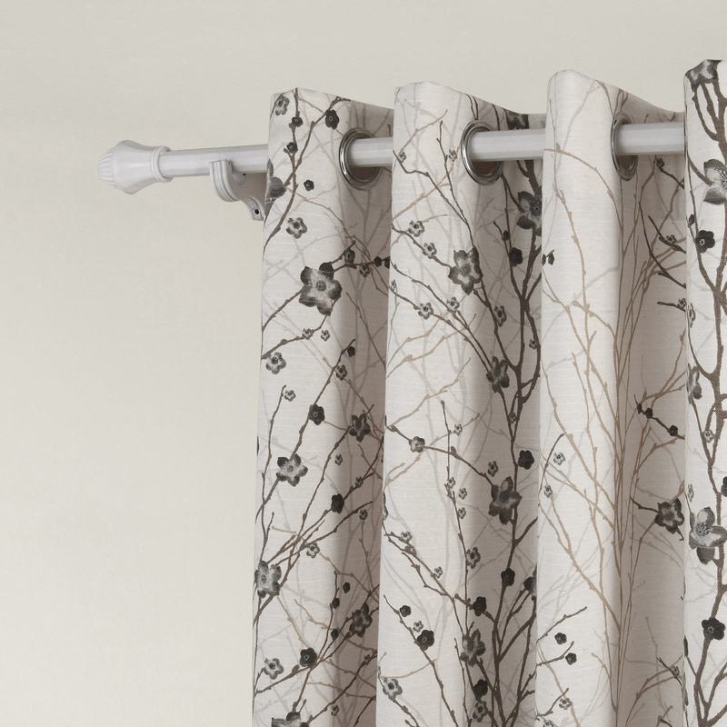 Plum Blossom Polyester Curtain Drape ASTRID