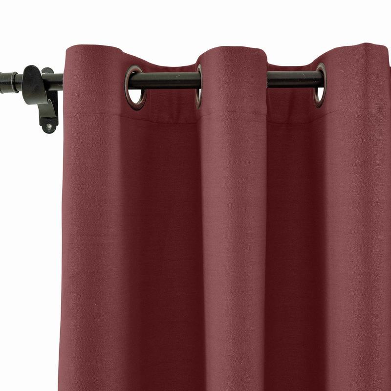 CUSTOM Capri Burgundy Wine Blackout Curtains with Liner