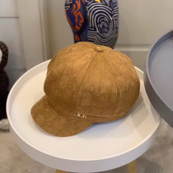 20冬季最新专柜款-Dior专柜同款极简高级斜纹纯棉军帽！帽型纯原版开模这款吃土也要入手，必须自留
