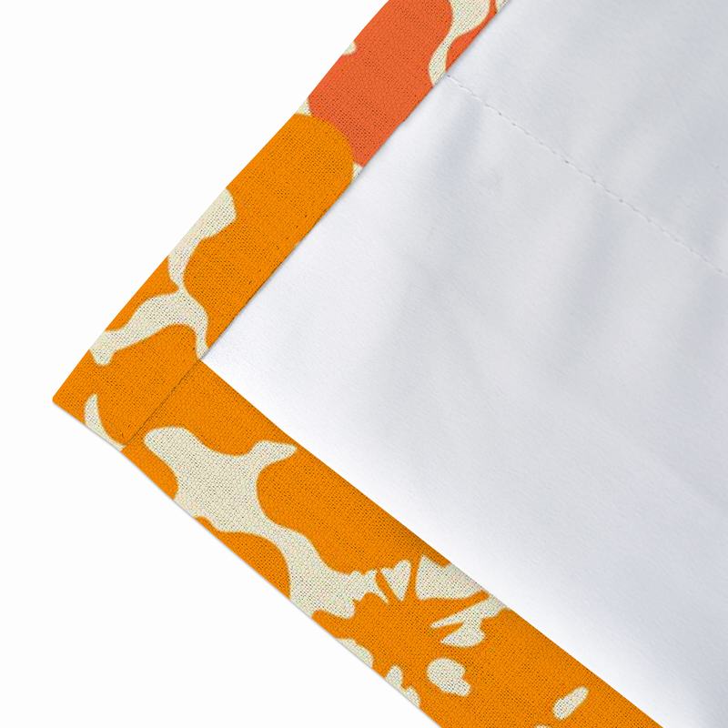 Abstract Print Polyester Linen Curtain Drapery ANNA