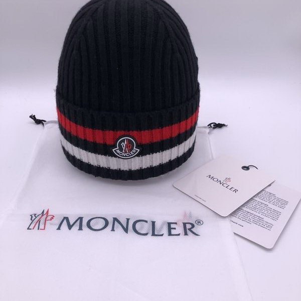 官网同步20秋季最新款-Moncler新款毛线针织帽子，专柜同步，冬季必备款
