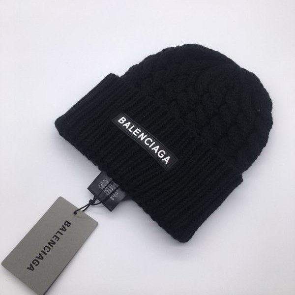 官网同步20秋季最新款-balenciaga新款毛线针织帽子，专柜同步，冬季必备款