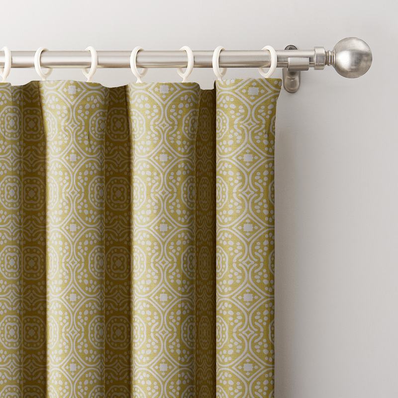 Geo Print Drape Room Darkening Curtain Lourve