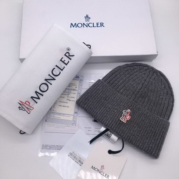 官网同步20秋季最新款-Moncler新款毛线针织帽子，专柜同步，冬季必备款