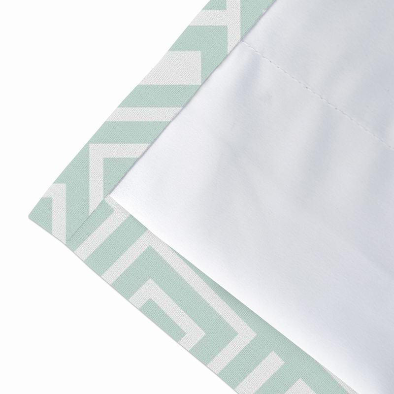 Geometric Print Polyester Linen Curtain Drapery ATELIER