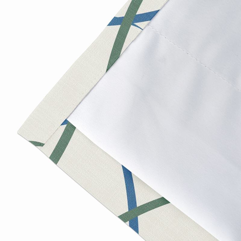 Love Print Polyester Linen Curtain Drapery with Privacy Blackout Thermal Lining CHRIS