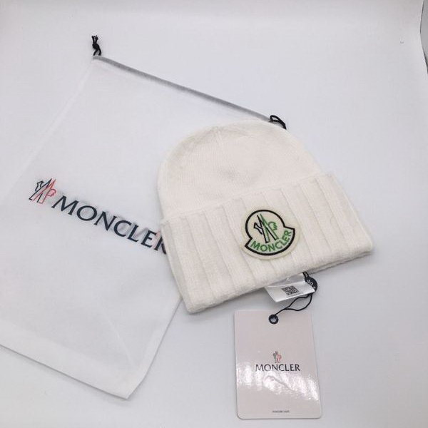 官网同步20秋季最新款-Moncler新款毛线针织帽子，专柜同步，冬季必备款