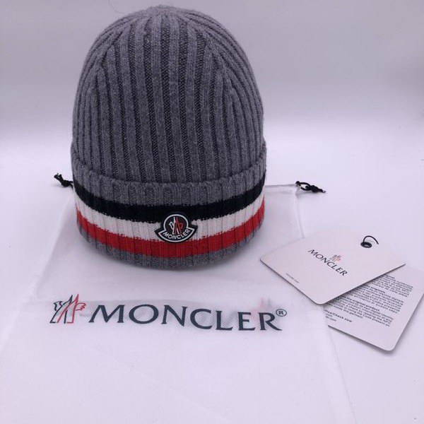 官网同步20秋季最新款-Moncler新款毛线针织帽子，专柜同步，冬季必备款