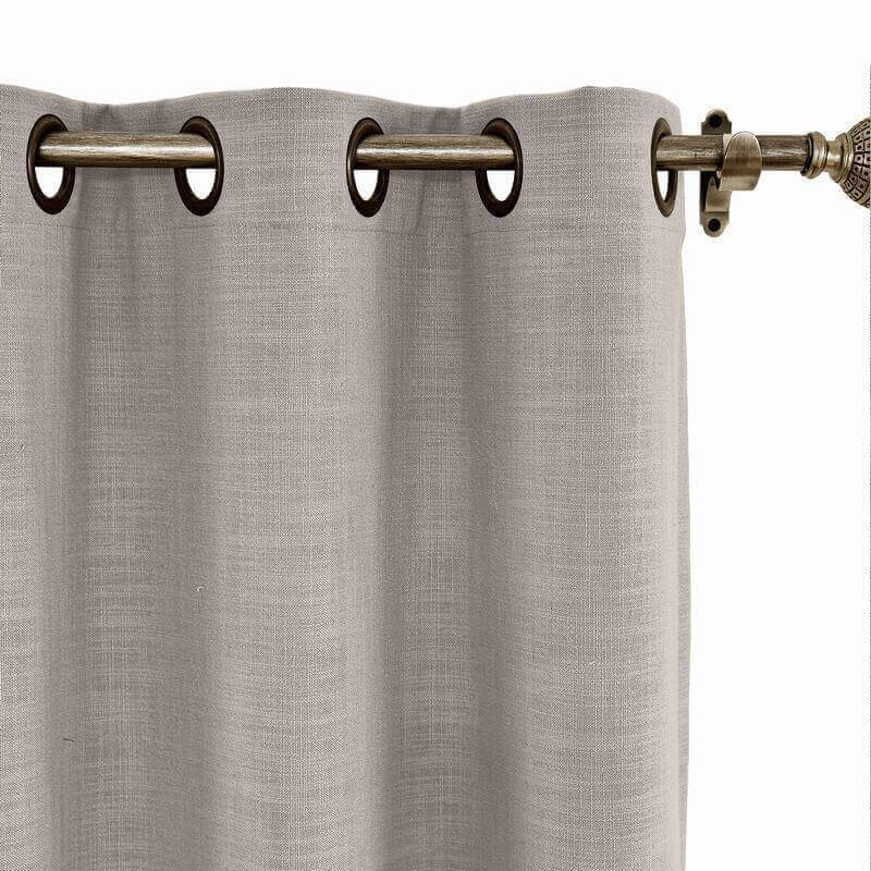 CUSTOM Liz Light Lavender Polyester Linen Curtain Drapery with Lined