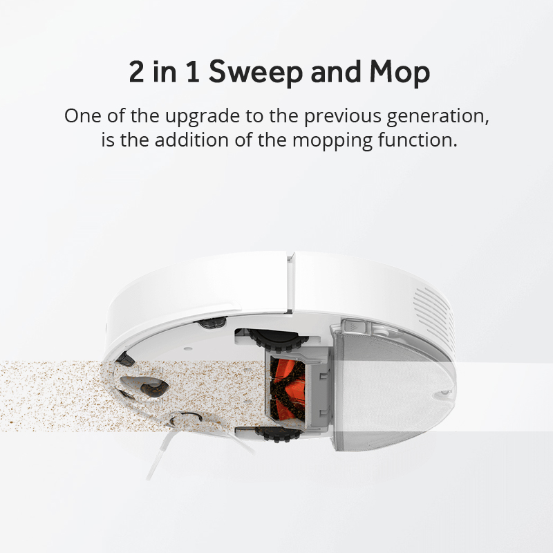 Xiaomi Roborock S50 Robot Vacuum Cleaner 2 Smart Planned Route APP Control Automatic Sweep and Mop