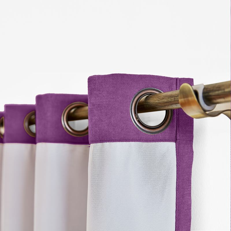 CUSTOM Kante Byzantium Polyester Cotton Drapery With Lining Curtains