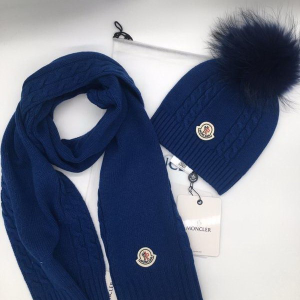 官网同步20秋季最新款-Moncler二​件套系‌列 围巾‎，帽子经‌典‎系‎列，精​致美感，精选毛线，手感超柔软，冬季必备款