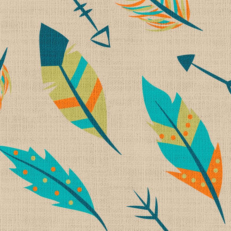 Nature Print Polyester Linen Curtain Drapery with Privacy Blackout Thermal Lining CHRISTIAN