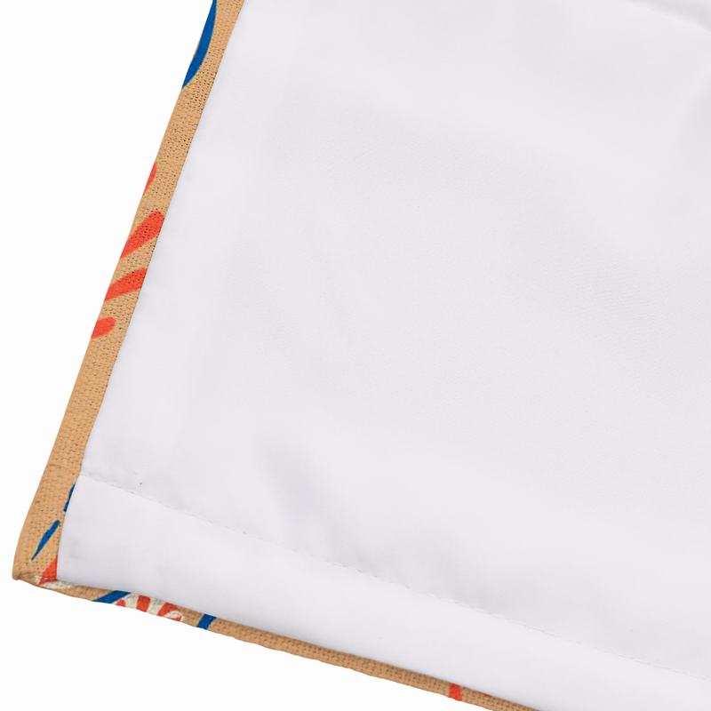 ANITA Paisley Print Polyester Linen Roman Shade