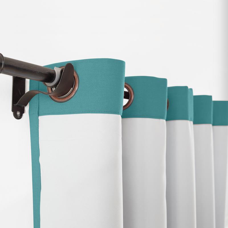 CUSTOM Capri Pagoda Blue Blackout Curtains with Liner