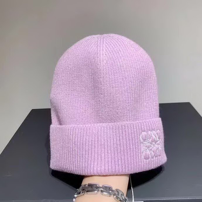 20冬季最新专柜款-罗意威Loewe新款毛线帽，秋冬个性保暖，复古潮味十足，很强的街拍风