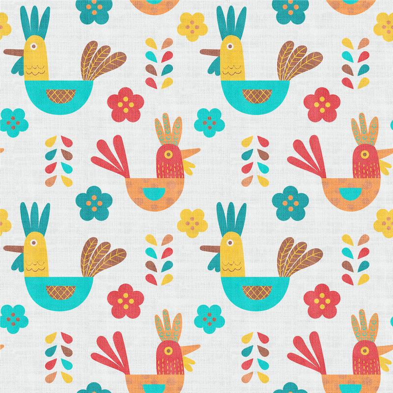 Animals Print Polyester Linen Curtain Drapery HARRY