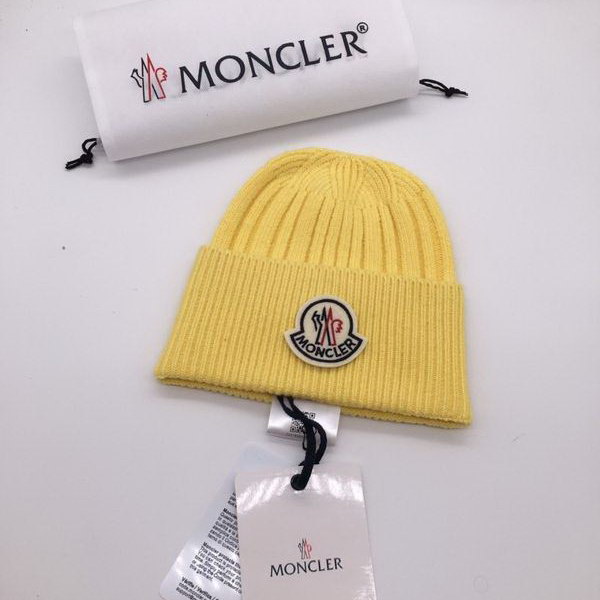 官网同步20秋季最新款-Moncler新款毛线针织帽子，专柜同步，冬季必备款