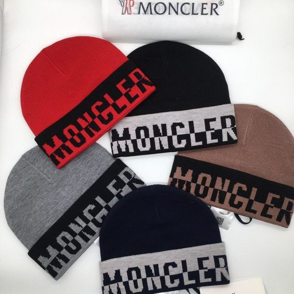 官网同步20秋季最新款-Moncler新款毛线针织帽子，专柜同步，冬季必备款