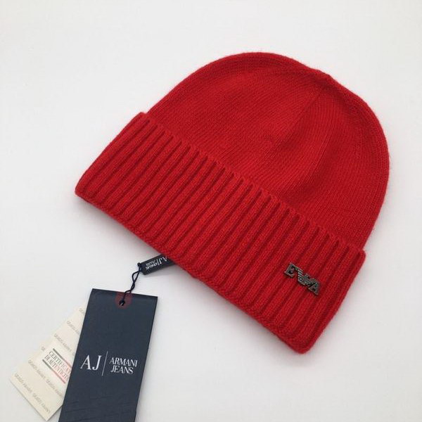 官网同步20秋季最新款-armani新款毛线针织帽子，专柜同步，冬季必备款