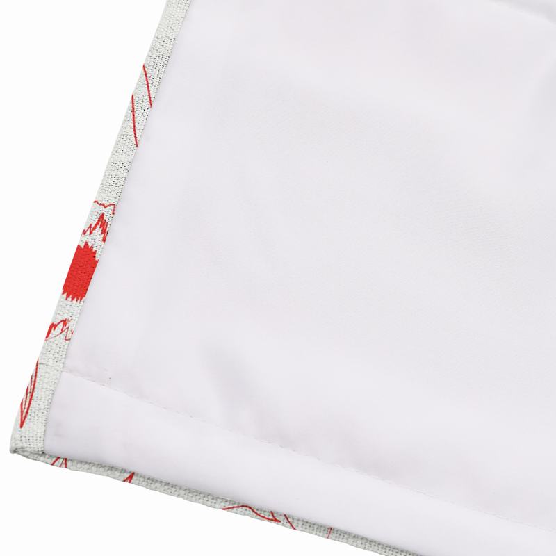 SARAH Animal Print Polyester Linen Room Darkening Roman Shade