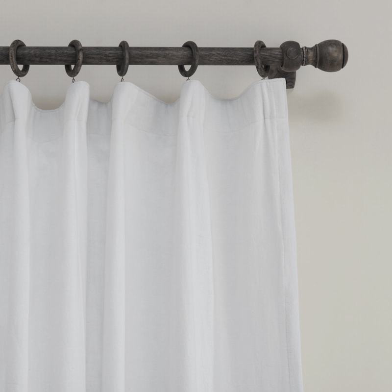 Cotton Linen Curtain Drapery Lined Curtain MASHA