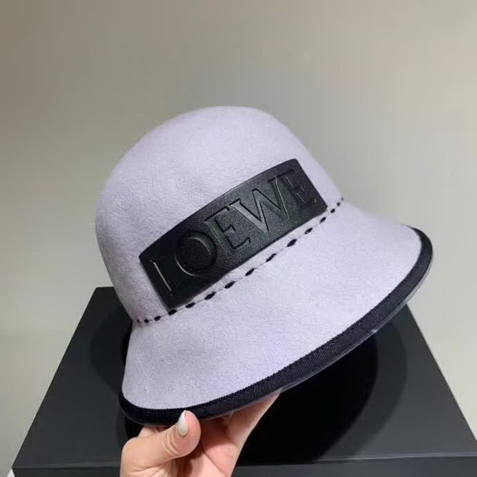 20冬季最新专柜款-罗意威LOEWE2020秋冬新款羊毛礼帽，圆顶盆帽，羊毛